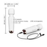 Мінівібромасажер Dorcel Wand Mini Wanderful White — Переглянути зображення 2