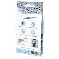 Набор презервативов Mister Size test-set 53–57–60, 3 размера + линейка, толщина 0,05 мм