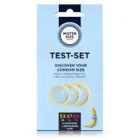 Набір презервативів Mister Size test-set 53–57–60, 3 розміри + лінійка, товщина 0,05 мм — Переглянути зображення 1
