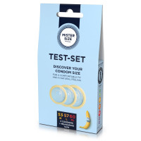 Набор презервативов Mister Size test-set 53–57–60, 3 размера + линейка, толщина 0,05 мм