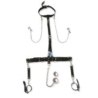 Бондажний набір з металевим анальним гаком Art of Sex Bridget Bondage set with anal hook № 4 — Переглянути зображення 1