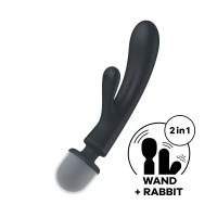 Вібратор-кролик з вібромасажером Satisfyer Triple Lover Grey, 3 мотори — Просмотреть изображение 1