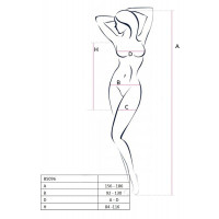 Ажурное мини-платье на тонких бретелях Passion BS096 One Size, white, плетение на груди Ажурное мини-платье на тонких бретелях Passion BS096 One Size, white, плетение на груди