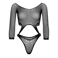 Еротичне боді Leg Avenue Top bodysuit with thong back Black — Просмотреть изображение 3