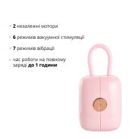 Вакуумний кліторальний стимулятор Otouch Louis Vibrate Pink з віброяйцем, у кейсі — Переглянути зображення 3