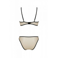 Комплект Passion LORINA SET, S/M, beige, бюстгальтер и трусики