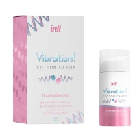 Рідкий вібратор Intt Vibration Cotton Candy (15 мл), густий гель, дуже смачний, діє до 30 хвилин — Переглянути зображення 1