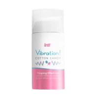 Рідкий вібратор Intt Vibration Cotton Candy (15 мл), густий гель, дуже смачний, діє до 30 хвилин — Переглянути зображення 3