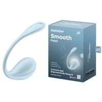 Смарт-виброяйцо Satisfyer Smooth Petal Connect App Light Blue — Просмотреть изображение 8