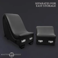 Секс-крісло з подушками Master Series Kinky Sex Lounge with Cushions - Black — Просмотреть изображение 9