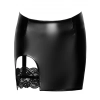 Спідниця Noir Handmade F345 Powerwetlook skirt with garter - 3XL — Просмотреть изображение 5