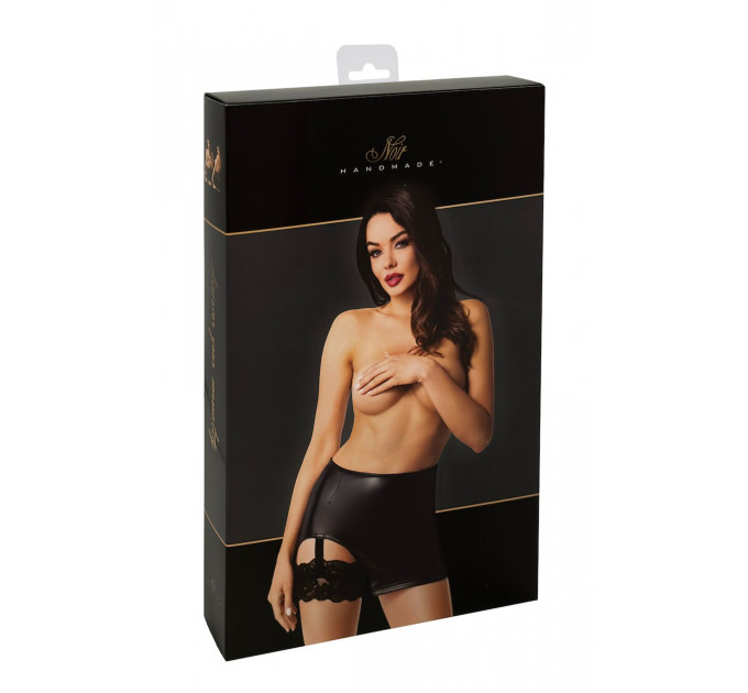 Спідниця Noir Handmade F345 Powerwetlook skirt with garter - 3XL