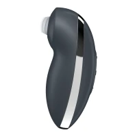Вібростимулятор-пульсатор Satisfyer Tap &amp; Climax 2 Grey, ефект постукування пальцем — Просмотреть изображение 2