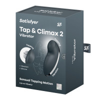Вибростимулятор-пульсатор Satisfyer Tap &amp; Climax 2 Grey, эффект постукивания пальцем — Просмотреть изображение 7