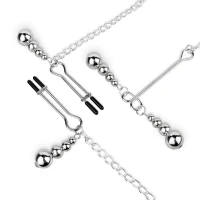 Затискачі для сосків та клітора Bedroom Fantasies: Nipple and Clitoris Clamps - Silver — Переглянути зображення 6
