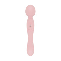 Вібромасажер Good Vibes Only - SIMI Double-Sided Wand Vibrator Soft Silicone - Pink Вібромасажер Good Vibes Only - SIMI Double-Sided Wand Vibrator Soft Silicone - Pink