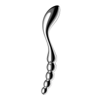 Металевий дилдо Satisfyer Star Force 1, двосторонній, можна нагрівати та охолоджувати — Переглянути зображення 1