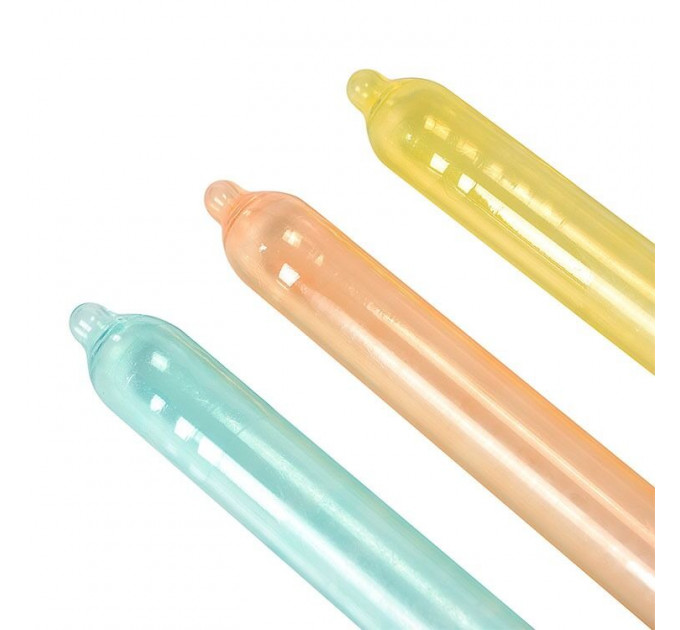 Презервативи Recare Color Fruit Flavour Condoms 12 шт, аромати: м'ята, банан, полуниця