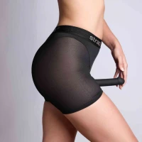 Шорти з фіксацією дилдо Strap-On-Me Harness Lingerie Halo – L – Black, велосипедки — Переглянути зображення 5