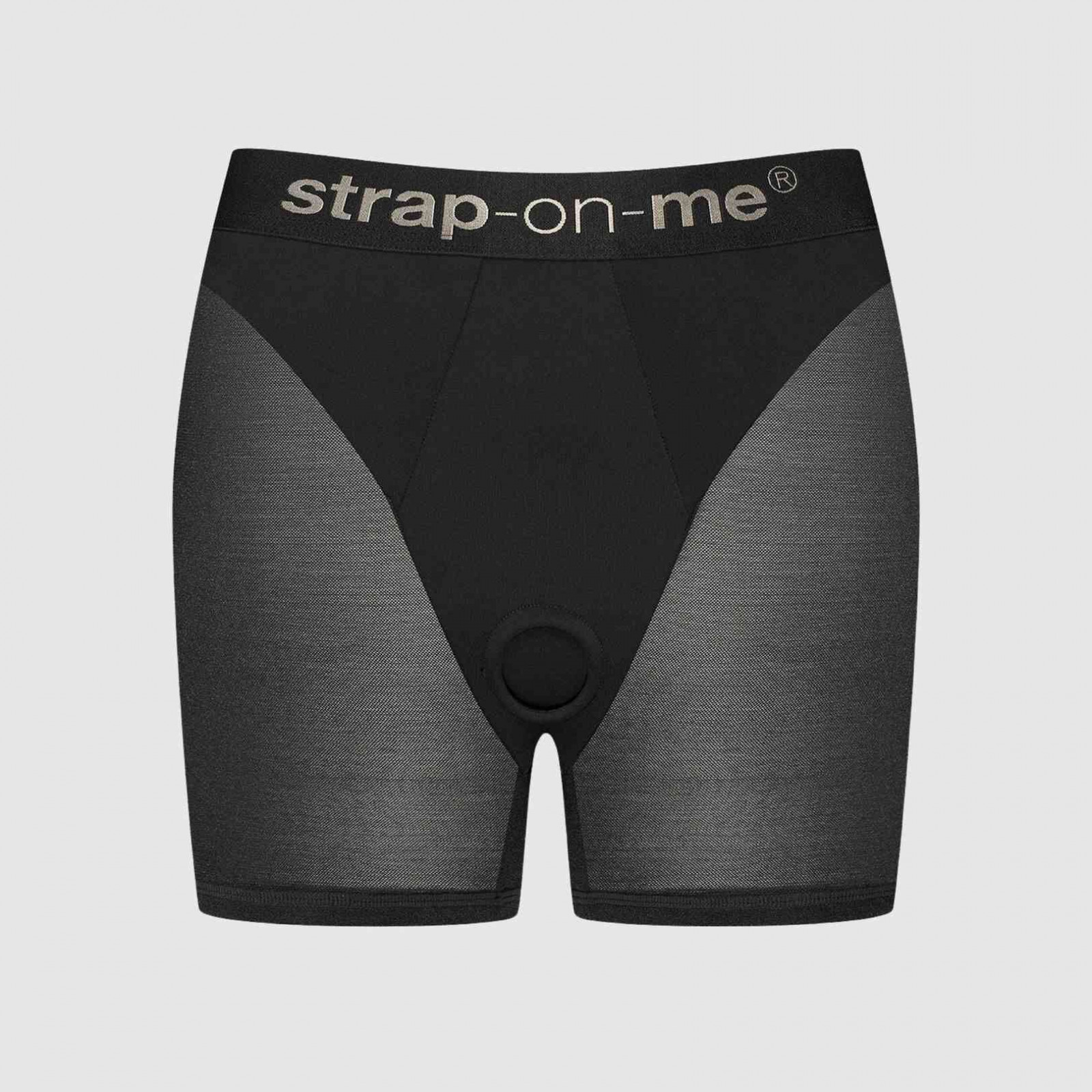 Шорты с фиксацией дилдо Strap-On-Me Harness Lingerie Halo - L - Black