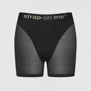 Шорти з фіксацією дилдо Strap-On-Me Harness Lingerie Halo – L – Black, велосипедки