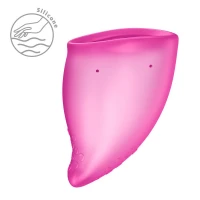 Менструальна чаша Fun Factory FUN CUP SIZE B Magenta, багаторазова, діаметр 4,3 см, об’єм 30 мл — Переглянути зображення 3