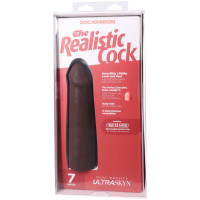 Фаллоимитатор Doc Johnson The Realistic Cock ULTRASKYN - 7 Inch Chocolate — Просмотреть изображение 9