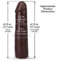 Фаллоимитатор Doc Johnson The Realistic Cock ULTRASKYN - 7 Inch Chocolate — Просмотреть изображение 5