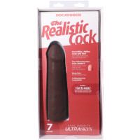 Фаллоимитатор Doc Johnson The Realistic Cock ULTRASKYN - 7 Inch Chocolate — Просмотреть изображение 10