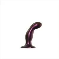 Дилдо з вібрацією Strap-On-Me FINGERING &amp; VIBRATING DILDO - M - PURPLE, з манливим рухом — Переглянути зображення 1