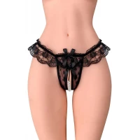 Трусики з перлинами Fashion Secret Romance Black