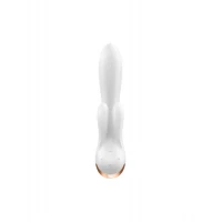 Смарт вібратор-кролик із подвійним відростком Satisfyer Double Flex White — Переглянути зображення 3