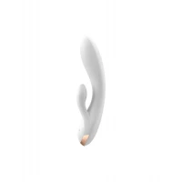 Смарт вібратор-кролик із подвійним відростком Satisfyer Double Flex White — Переглянути зображення 2