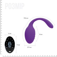 Виброяйцо с дистанционным пультом управления Adrien Lastic Smart Dream силиконовое, фиолетовое