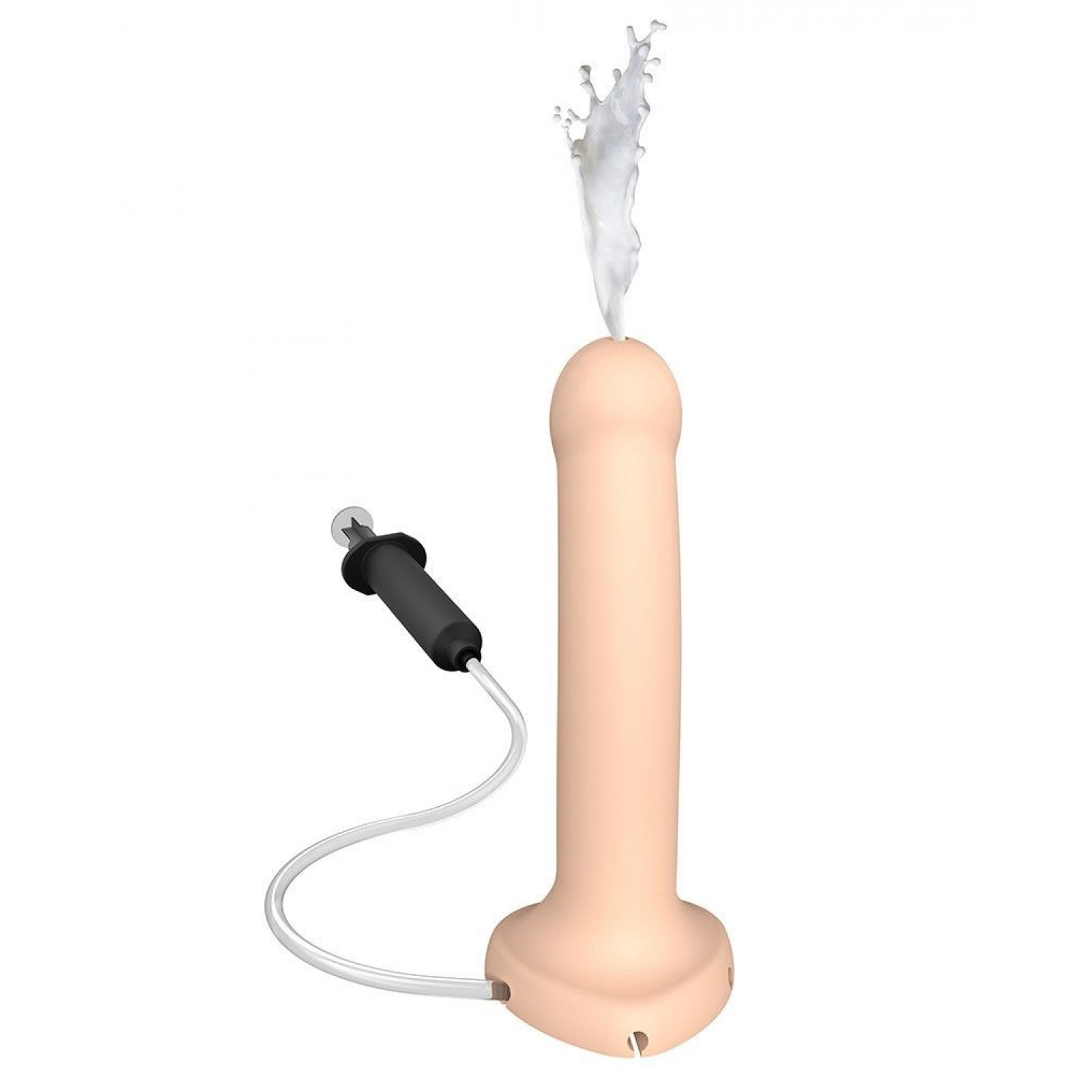 Кончающий фаллоимитатор Strap-On-Me Dildo Cum Flesh, диаметр 3,6см, силикон, насадка для страпона