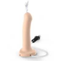 Фалоімітатор, що кінчає Strap-On-Me Dildo Cum Flesh, діаметр 3,6 см, силікон, насадка для страпону — Переглянути зображення 2