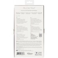 Вибромассажер 2в1 PILLOW TALK - Sultry Pink, классический массажер и вибратор с ротацией, подогрев — Просмотреть изображение 12