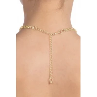 Кольє зі стразами Bijoux Pour Toi - Audrey Gold — Переглянути зображення 2