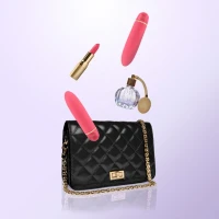 Віброкуля RIANNE S — Classique Vibe мінівібратор на 7 режимів, чохол-косметичка Coral — Переглянути зображення 6