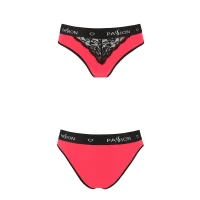 Трусики з широкою резинкою і мереживом Passion PS001 PANTIES XL, red-black — Просмотреть изображение 4