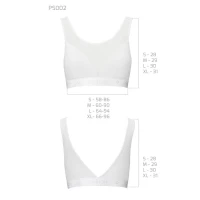 Топ з прозорою вставкою Passion PS002 TOP M, white — Переглянути зображення 5