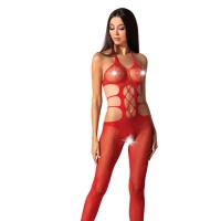 Еротичний бодістокінг Passion BS084 red — Просмотреть изображение 1