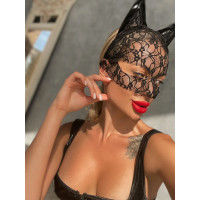 Кружевная маска &quot;Кошка&quot;, рисунок кружева может отличаться от фото — Просмотреть изображение 8