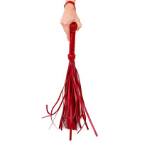 Флоггер маленький / мартинет, 30 хвостов по 35 см, цвет красный Флоггер маленький / мартинет, 30 хвостов по 35 см, цвет красный