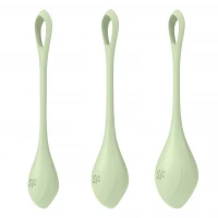 Набір йоні-намистин Satisfyer Yoni Power 2 Light Green, діаметр 2-2,5-3 см, маса 22-44-73 г — Переглянути зображення 1