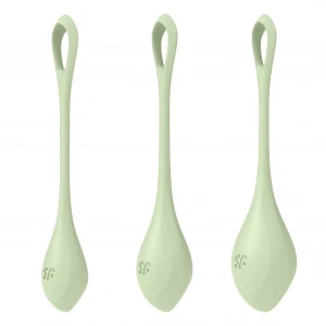 Набір йоні-намистин Satisfyer Yoni Power 2 Light Green, діаметр 2-2,5-3 см, маса 22-44-73 г