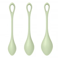 Набір йоні-намистин Satisfyer Yoni Power 2 Light Green, діаметр 2-2,5-3 см, маса 22-44-73 г — Переглянути зображення 3