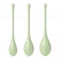 Набір йоні-намистин Satisfyer Yoni Power 2 Light Green, діаметр 2-2,5-3 см, маса 22-44-73 г — Переглянути зображення 2