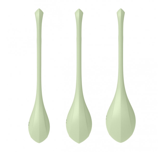 Набір йоні-намистин Satisfyer Yoni Power 2 Light Green, діаметр 2-2,5-3 см, маса 22-44-73 г