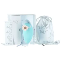 Розкішний вакуумний кліторальний стимулятор Pillow Talk - Dreamy Teal із кристалом Swarovski — Переглянути зображення 5